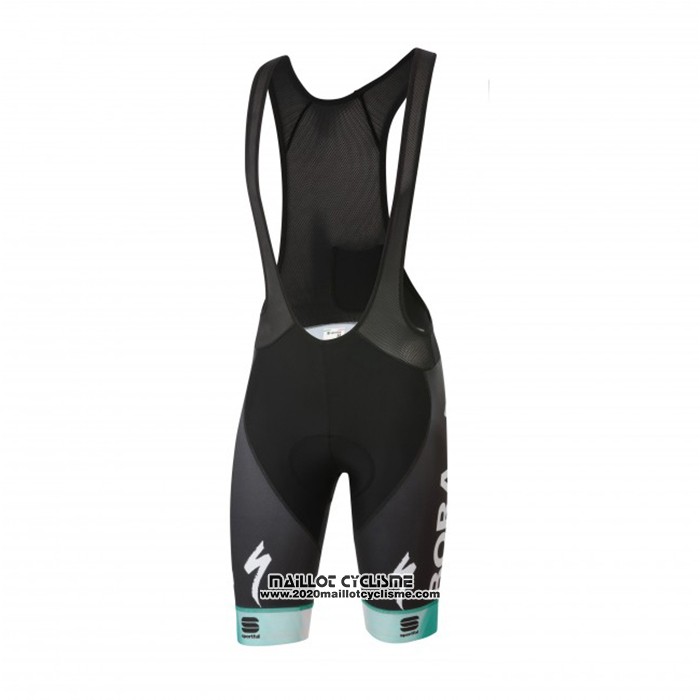 2020 Maillot Ciclismo Bora-hansgrone Noir Vert Manches Courtes et Cuissard